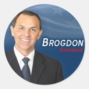 Adesivo Redondo Randy Brogdon Stickers