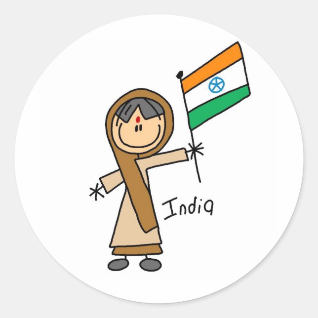 Adesivo Redondo Rapariga I Ride (Frente)