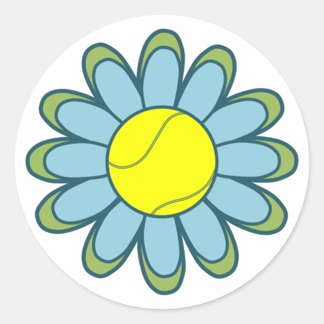 Adesivo Redondo Rapariga Tênis Azul (Frente)