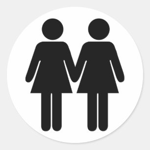 Adesivo Redondo Rapariga + Vinheta