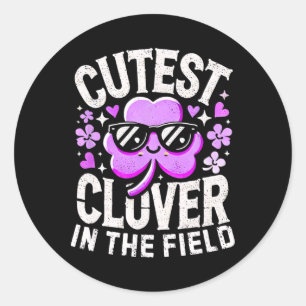 Adesivo Redondo Raparigas Dias de São Patrícios Toddler Boys Cutes