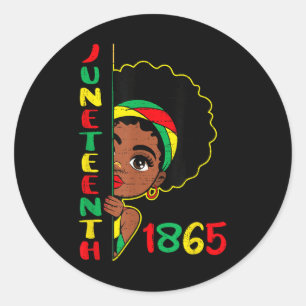 Adesivo Redondo Raparigas Junta 1865 Liberdade África 19 de junho 