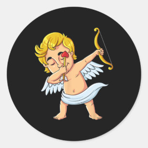 Adesivo Redondo Rapazes da Diversão Cupida Dia de os namorados Men