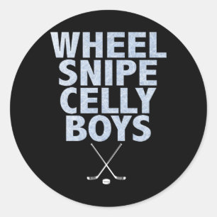 Adesivo Redondo Rapazes de hóquei Wheel Snipe Celly