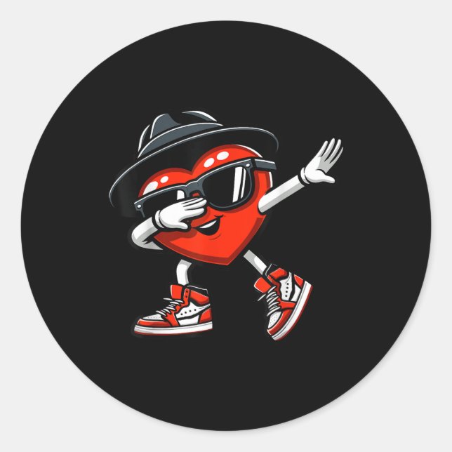 Adesivo Redondo Rapazes Engraçados Com Amor, Namorados Homens (Frente)