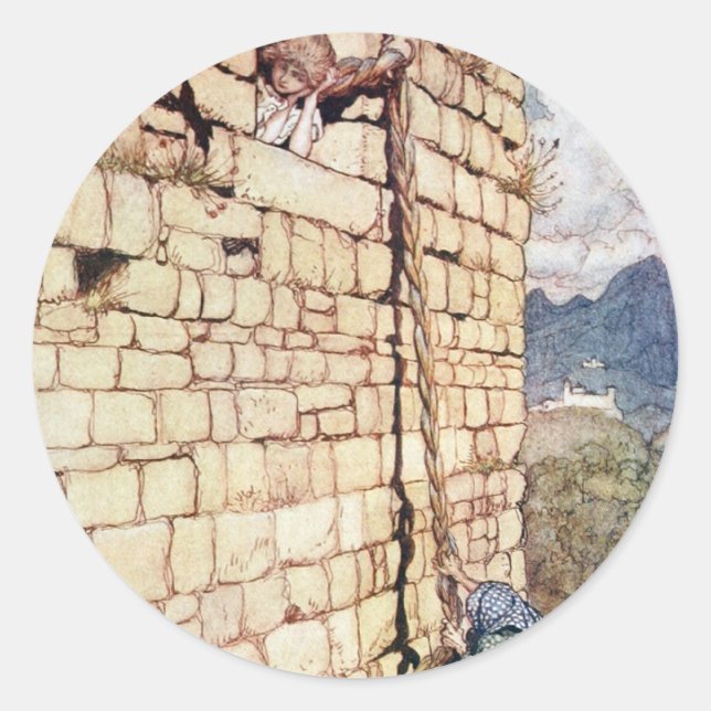 Adesivo Redondo Rapunzel (Frente)