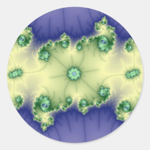 Adesivo Redondo Raras Gem - Fractal