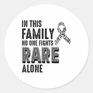 Adesivo Redondo Raras Sensibilização Dia da Zebra Friso