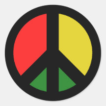 Rasta Baniu o Símbolo de Paz de Bomba CND