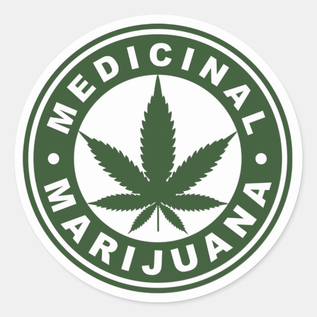 Adesivo Redondo Rastafara Medicinal Livity - Jah Rastafari (Frente)