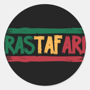 Adesivo Redondo Rastafari