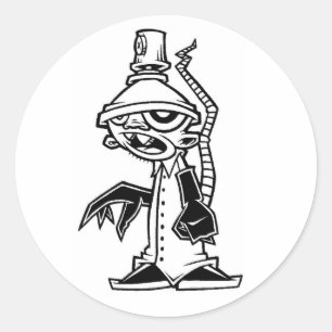 Adesivo Redondo rato de laboratório