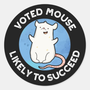 Adesivo Redondo Rato Votado Provavelmente Terá Sucesso Positivo Pu