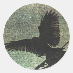 Adesivo Redondo Raven