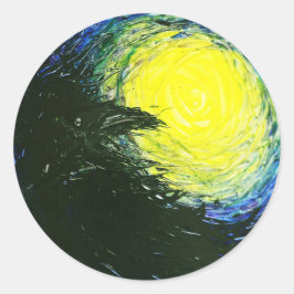 Adesivo Redondo Raven