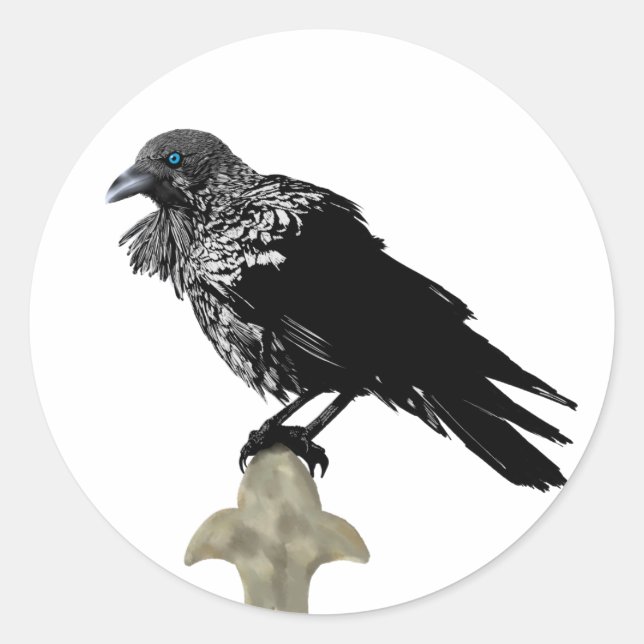 Adesivo Redondo Raven Incluso (Frente)