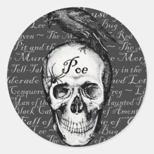 Adesivo Redondo Raven Poe Sticker
