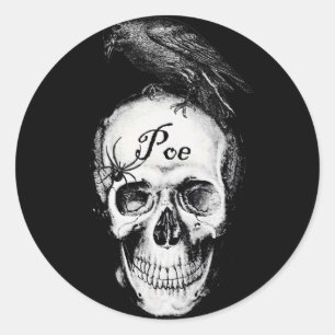 Adesivo Redondo Raven Poe Sticker