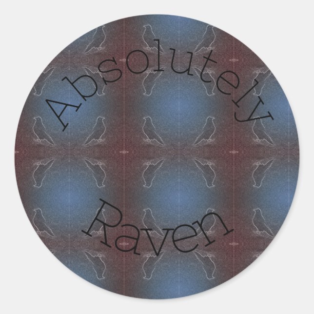 Adesivo Redondo Raven por Moonlight (Frente)