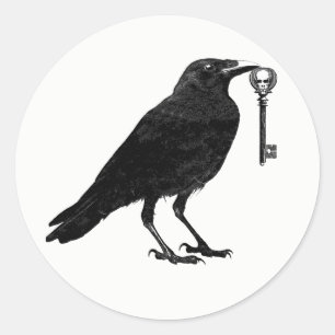 Adesivo Redondo Raven Steals Skeleton Key