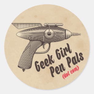 Adesivo Redondo "Ray Gun" Sticker