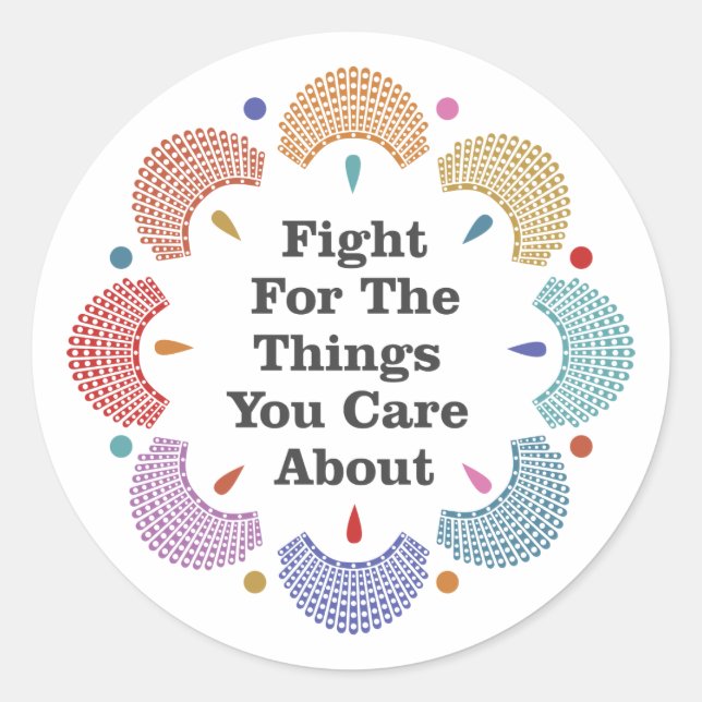 Adesivo Redondo RBG Collar Mandala Sticker (Frente)