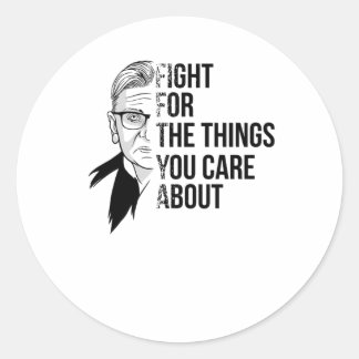 Adesivo Redondo RBG Ruth Bader Ginsburg - Feminismo