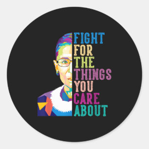 Adesivo Redondo Rbg Ruth Bader Ginsburg Lute Pelos Coisas Que Você