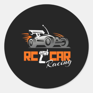 Adesivo Redondo Rc Carros Correndo Hobby