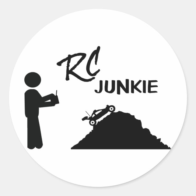 Adesivo Redondo RC Junkie (Frente)