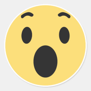 Adesivo Redondo Reação Uau