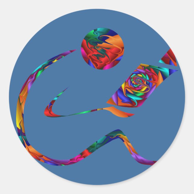 Adesivo Redondo Reader Fantasy Sticker (Frente)