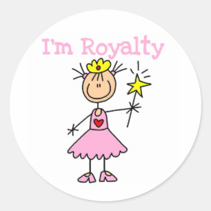 Adesivo Redondo Realeza Princesa