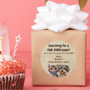 Adesivo Redondo Realizador de Pop por Pet Puppy Kitten