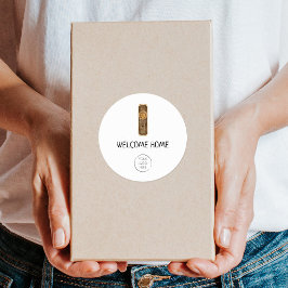 Adesivo Redondo Realtor New Home Parabéns