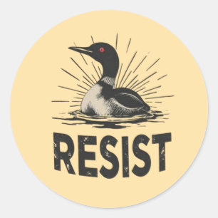 Adesivo Redondo Rebel Loon – Arte de Protesto de Resistência