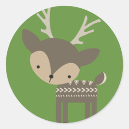 Adesivo Redondo Rebelde de Natal Com Autocolantes