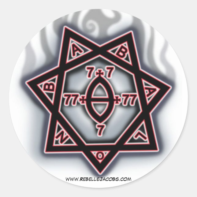 Adesivo Redondo Rebelde Jacobs Sticker (Frente)