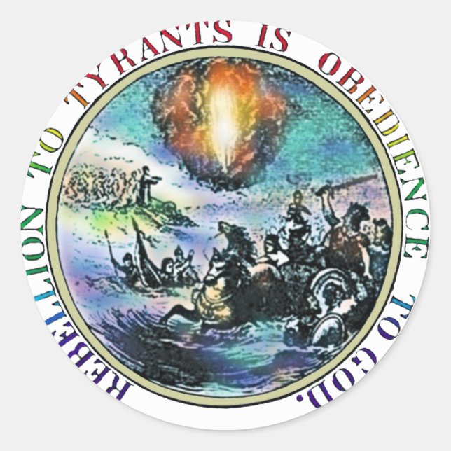 Adesivo Redondo Rebelião a Tyrants Sticker Packs (Frente)