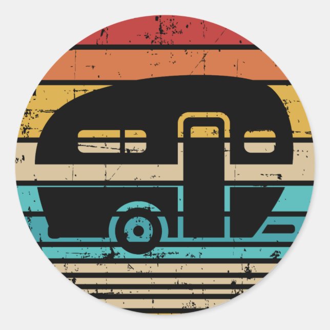 Adesivo Redondo Reboque de caravana (Frente)