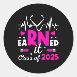 Adesivo Redondo Recebeu Cl De 2025 Nurse Formando Rn Lpn Cl De 2