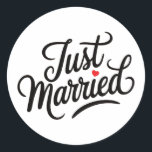 Adesivo Redondo Recem casados Bridal<br><div class="desc">Adesivo de marca do recem casados</div>
