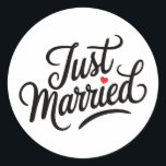 Adesivo Redondo Recem casados Bridal<br><div class="desc">Adesivo de marca do recem casados</div>
