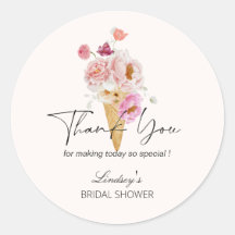 Recheio De Sorvete No Chuveiro De Noiva Obrigado