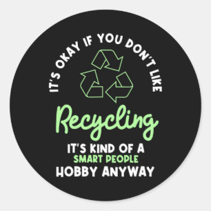 Adesivo Redondo Reciclagem Ambientalista Reciclo Reciclar Terra
