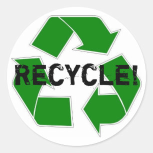 Adesivo Redondo Reciclar!
