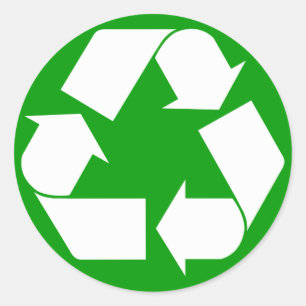 Adesivo Redondo Reciclar