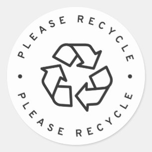 Adesivo Redondo reciclar