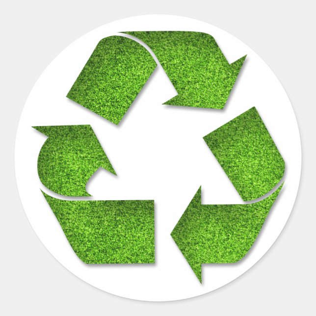 Adesivo Redondo Reciclar (Frente)