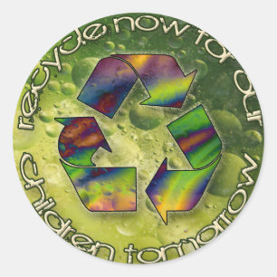 Adesivo Redondo reciclar agora